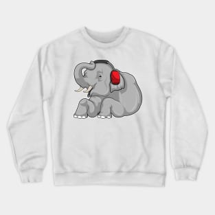 Elephant Music Headphone Crewneck Sweatshirt